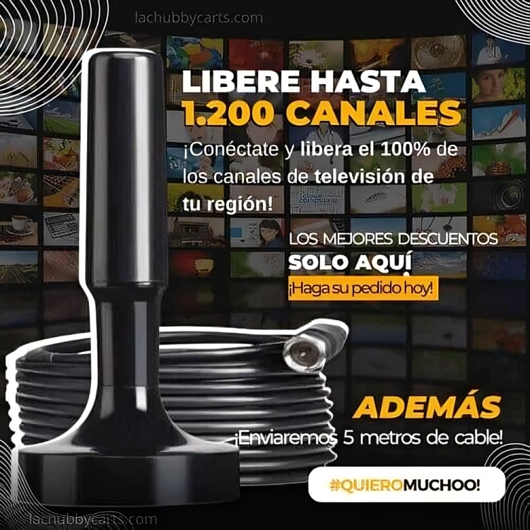 Antena TV Digital TDT Base Magnética - 🚛 RECIBE EN 3 A 7 DÍAS